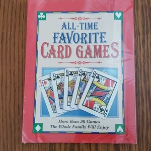 *Rare* All Time Favorite Card Games Booklet *Sealed* with a deck of cards